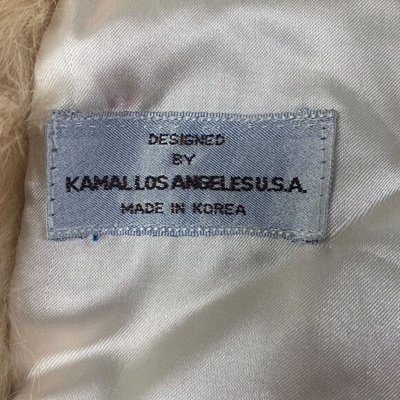 Kamal Quaility Furs natural Blond cream M short jacket zip - Picture 12 of 13